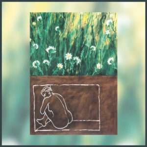 Original-Grafik "Lilli unterm Blumenfeld" von Dieter Hacker